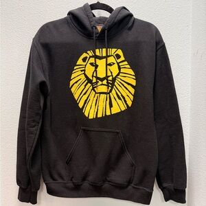 The Lion King Disney Original Black Hoodie with Yellow Design